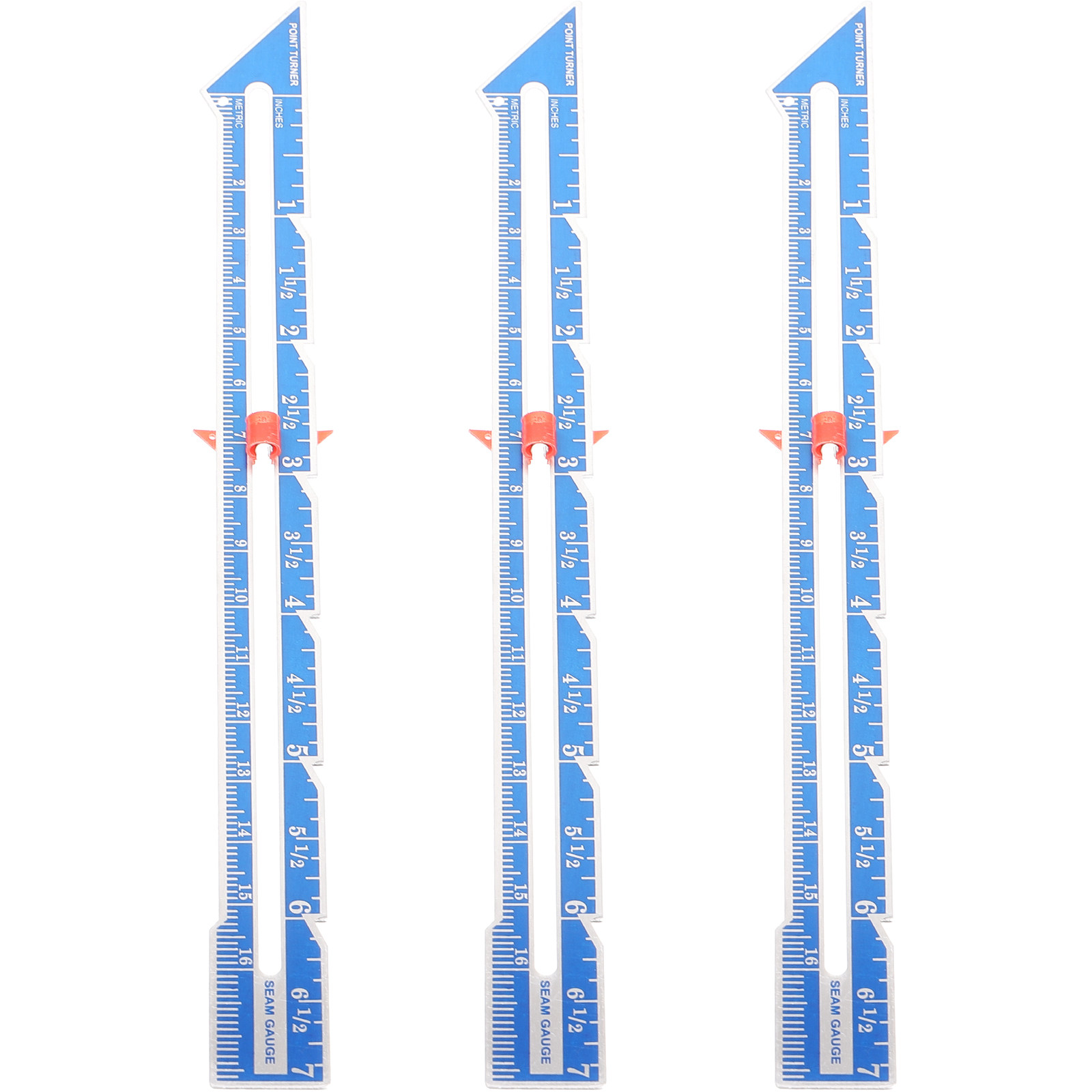3Pcs Clear Marked Aluminum Qui - Sewing Gauge Ruler 评论和价格